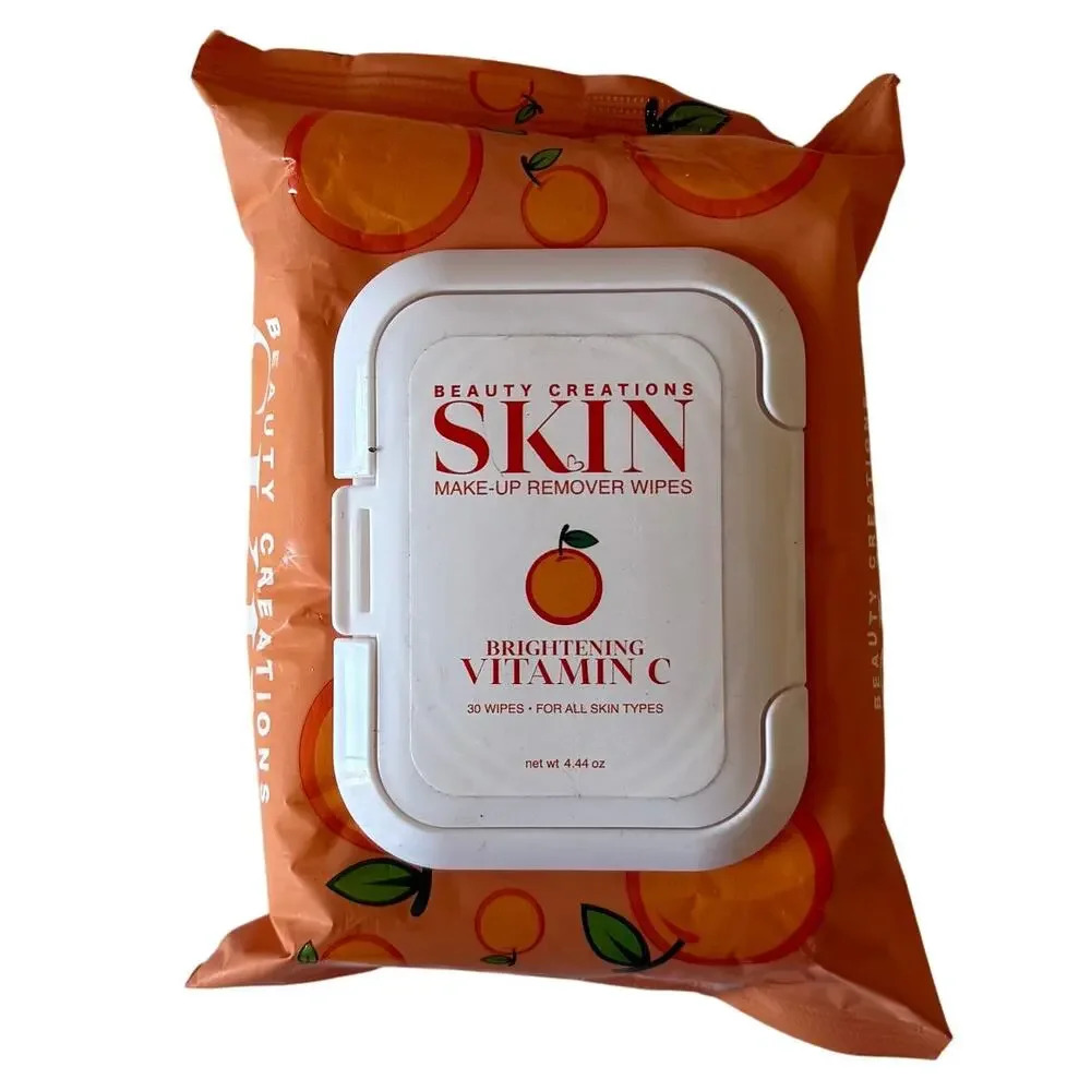 Skin Make-Up Remover Wipes Brightening Vitamin C NEW